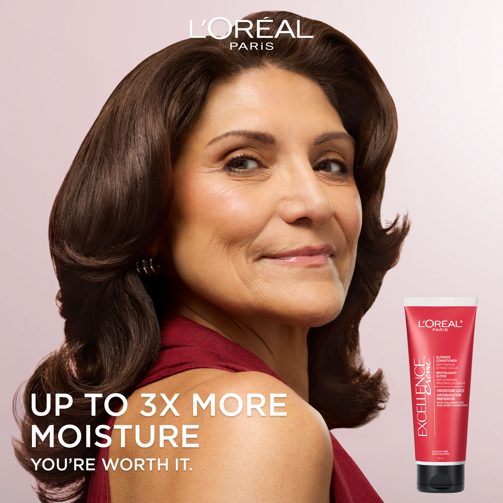 L'Oréal Paris Excellence Revitalisant Ultime Hydratation Préservée, Masque capillaire et Soin pour les cheveux, 120 ml