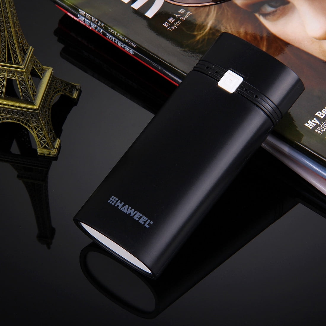 ABPWLY Dual Battery USB Power Bank DIY Case Mobile Charger Box Portable 5V 5600mAh External Shell for Cellphone Devices Without Battery