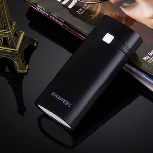 ABPWLY Dual Battery USB Power Bank DIY Case Mobile Charger Box Portable 5V 5600mAh External Shell for Cellphone Devices Without Battery