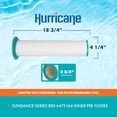 thumbnail image 3 of Hurricane Filters HF-CNT18-01 Advanced Spa Filter Cartridge, Inner Pre Filter Replacement Cartridge for Sundance Series 880 6473-164 and More, 3 of 6