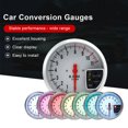 thumbnail image 2 of Langgg 12V Voiture Tachymètre Moto Scooter Coloré Rétroéclairage Rotation Compteur de Vitesse Jauge Automobile Automobile Modification Accessoire Noir Blanc, 2 of 6