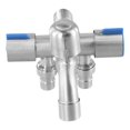 thumbnail image 3 of Robinet d'Évier à Trois Voies en Acier Inoxydable pour Laveuse, Valve d'Angle à 2 Voies, 3 of 10