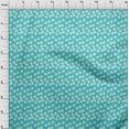 thumbnail image 4 of oneOone Rayon Aqua Blue Fabric Floral Sewing Craft Projects Fabric Prints By Yard 56 Inch Wide-QP, 4 of 4