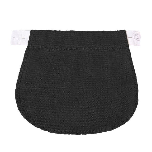 Maternity Pregnancy Adjustable Elastic Belt Pants Extended Button (Khaki)