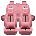 thumbnail image 1 of Maidao Universal Car Seat Covers Waterproof for Chevrolet for Colorado 2015-Present 5 Seats Front Rear Cushion Protector with Pillow and Headrest Pink, 1 of 6