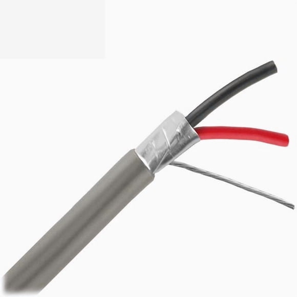 6400FE - CABLE 2C 20AWG STR SH FT6 300M PLENUM 75C GRY