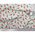 thumbnail image 2 of Soimoi Green Cotton Poplin Fabric Chilli Vegetable Decor Fabric Printed Yard 58 Inch Wide, 2 of 2