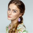 thumbnail image 3 of TopLLC Boucles d'Oreilles Femmes Masque Facial Papier Hygiénique Boucles d'Oreilles Rouleau Papier Boucles d'Oreilles en Cuir Double Face Boucles d'Oreilles en Cuir, 3 of 4