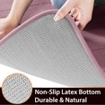 thumbnail image 4 of ORUYROP Memory Foam Bath Mat Rug, 24 x 17 Inches, Comfortable, Soft, Super Water Absorption, Machine Wash, Non-Slip, Thick, Easier to Dry for Bathroom Floor Rugs, Mauve, 4 of 7