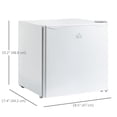 thumbnail image 3 of HOMCOM 1.1 Cubic Feet Compact Mini Freezer with Adjustable Temperature, 3 of 10