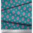 thumbnail image 3 of Soimoi Poly Georgette Fabric Dot & Floral Artistic Print Fabric by Yard 52 Inch Wide, 3 of 5