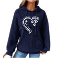 thumbnail image 1 of Birdeem Women Print Round-Neck Long Sleeve Loosen Single Sweatshirt Tops Pullover Blouse, 1 of 1
