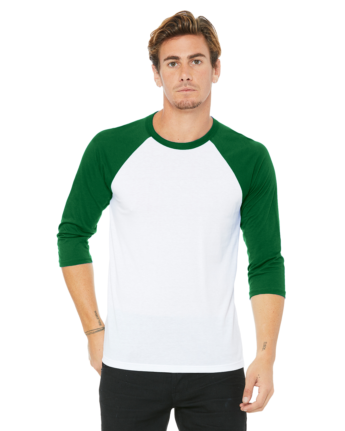Bella + Canvas Unisex 3/4-Sleeve Baseball T-Shirt