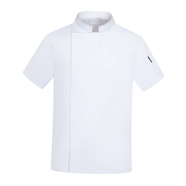 TISHITA Chef Coat Jacket Breathable Waiter Waitress Clothing Executive Short Sleeve Chef 4XL