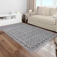 thumbnail image 3 of Casavani Handmade Living Room Cotton Area Rug,Gray 10x18 ft, 3 of 6