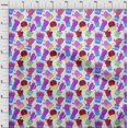 thumbnail image 4 of oneOone Polyester Lycra Purple Fabric Cactus Sewing Material Print Fabric By The Yard 56 Inch Wide, 4 of 5