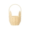 thumbnail image 1 of Lksixu Easter Baskets for Kids, Small Rattan Woven Easter Bunny Basket with Handle, Portable Lightweight Easter Eggs Hunting Basket Rustic Farmhouse Decorative Flower Basket Spring Decor for Home, 1 of 9