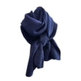 thumbnail image 1 of Unatoiry Foldable Women S Scarf Classic Easy To Clean And Maintain Warm Solid Color Large Thick Scarf dark blue, 1 of 6