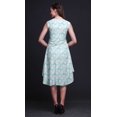 thumbnail image 4 of Bimba Robe d'Été Droite Sans Manches pour Femmes à Imprimé Teinture sur Nœuds Bleu Rayons, Longueur Genou - Grand, 4 of 6