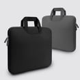 thumbnail image 3 of CNKOO Laptop Sleeve Bag 11-15.6 Inch  Durable Slim Briefcase Handle Bag & with Two Extra Pockets Notebook Computer Protective Case for 15 15.6 inch HP  Dell  Acer  Asus  Chromebook  Ultra, 3 of 10
