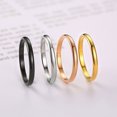 thumbnail image 5 of Bagues Fines 2 mm pour Femmes en Acier Inoxydable, Ensemble de Bagues Minimalistes, Bague Queue Élégante pour Fête, 5 of 5