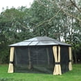 thumbnail image 1 of Outsunny 14x12ft Hardtop Gazebo w/Mosquito Netting, 1 of 10
