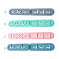 thumbnail image 4 of Dalazy Coat Rack Holder Wall Mounted Hat Key Hooks Hanger Hanging Storage Organizer for Bathroom Kitchen, ABS, Blue, 4 of 7