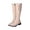 Beige, variant on Jienlioq Women'S Winter Boots Oversized Thickened Warm Cotton Boots Belt Buckle High Sleeve Boots Zipper Knight Boots