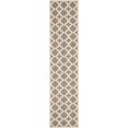 thumbnail image 1 of Safavieh Courtyard Brown Indoor Outdoor Rug - Runner 2'3" x 10', 1 of 4