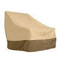 2 Pcs Housse de Chaise de Patio Lounge Siège Profond Imperméable Housse de Chaise d'Extérieur Housse Imperméable Housse de Mobilier de Pelouse d'Extérieur - Gris + Noir