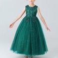 thumbnail image 5 of LOVZFMLL Jupe Princesse à Nœud pour Filles, Été, Manches Courtes, Volants, Dentelle, Col Rond, Broderie, en Maille, 5 of 5