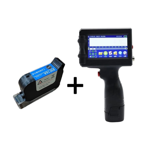 Intelligent Hand-held Inkjet Printer Multilingual Switching Ink Cartridge Does Not Encrypt 12.7mm Carton Plastic ,Complete Kit