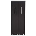 thumbnail image 3 of Bowery Hill 2 Pull Out Door Media Storage Cabinet in Brown, 3 of 6