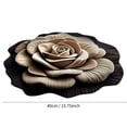 thumbnail image 3 of 3D Visual Stereo Flower Design Mud Floor Mat for Living Room and Bedroom Stain Easy Care Rug for All Areas, 3 of 7