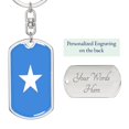thumbnail image 2 of Drapeau de la Somalie Porte-Clés Pivotant en Acier Inoxydable Ou or 18 Carats, 2 of 8