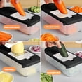 thumbnail image 5 of Yhmxh Kitchen Gadgets,Multifunctional Grater 7 Cutting Tools Round Vegetable Chopper Vegetable Chopper Food Chopper With Container Vegetable Chopper With Container Plasti C Vegetable Cutter, 5 of 5