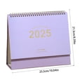 thumbnail image 3 of Meitianfacai 2025 Mini Desk Calendar Mini Standing Calendar 2025 Flip Calendar For Desk 2025 Standing Flip Desktop Calendar Desk Calendar Planner Office Calendar For Home, Purple, 3 of 6