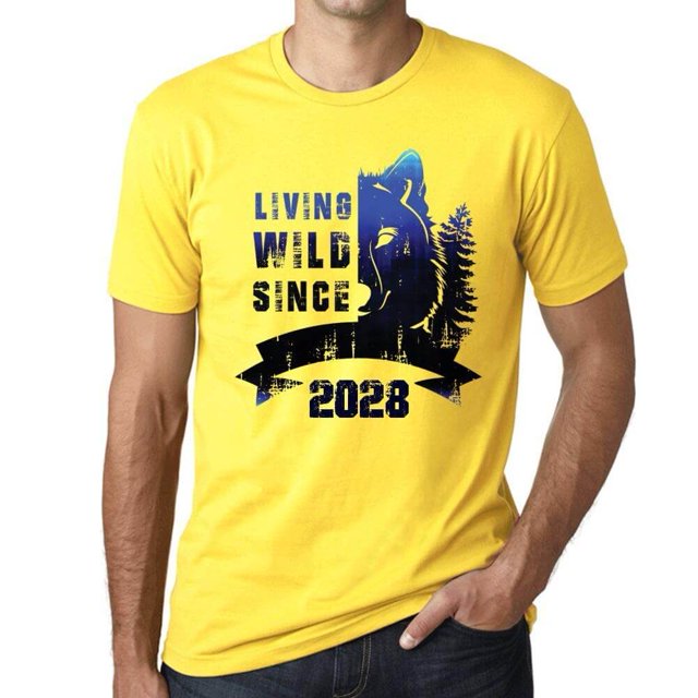 Men's Graphic T-Shirt Living Wild Since 2028