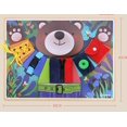 thumbnail image 2 of Wooden Montessori Basic Skills Board - Educational Toy (3+), 2 of 3