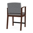 thumbnail image 3 of Pemberly Row Chaise Haute pour Réception et Salle d'Attente - Bois de Noyer / Gris / Gris, 3 of 4