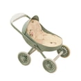 thumbnail image 3 of Siruishop Poussette Miniature Jouet Simulation Mobilier de Maison de Poupée pour Bébé Cadeau d'Anniversaire Vert, 3 of 8
