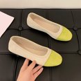 thumbnail image 3 of Casual Shoes For Women, Color-Block Canvas Slip-On Flats with Round Toe and Soft Sole for Spring and Summer, Large Sizes Available, 3 of 5