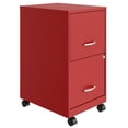 thumbnail image 1 of Space Solutions Armoire Mobile de 18 Pouces à 2 Tiroirs pour Bureau, Rouge, 1 of 6