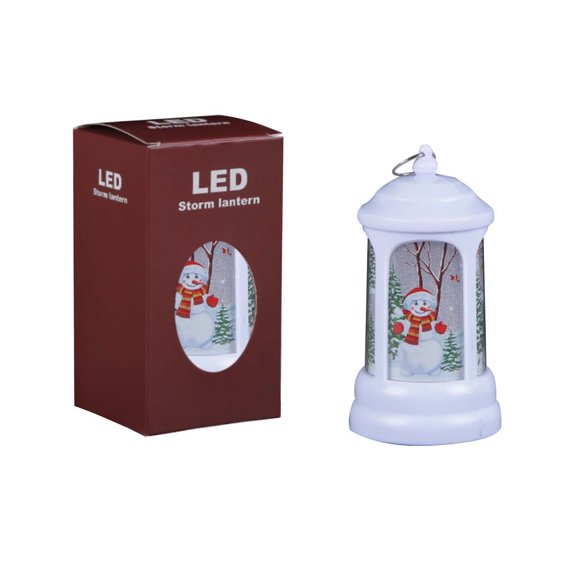 Leutsin Christmas Decorations Indoor,Christmas Decorations For Tables Or Centerpiece,Hong Kng Love New Christmas Style Lantern Santa Claus Night Light Portable Small Oil Lamp Christmas Costume