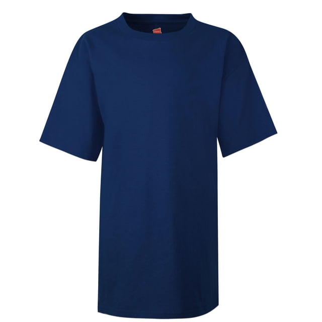 Hanes Nano-T Kids` T-Shirt, L, Navy