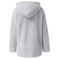 thumbnail image 3 of Innerwin Veste Unie pour Femmes Automne à Manches Longues avec Capuche Gris Clair m, 3 of 5