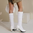 thumbnail image 5 of Cameland Large Women's Fall/Winter Lace Contrast Boots Mutual Lace High Heel Boots, 5 of 5