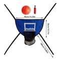 thumbnail image 3 of BotaniNest Trampoline Basketball Hoop Goal Kit Trampoline Basketball Attachment With Enclosure 1 Mini And 1 For Kids Adults Indoor Outdoor Play Game Easy To Install, 3 of 6