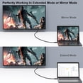 thumbnail image 4 of DisplayPort to HDMI 6 Feet Gold-Plated Cable, Avacon Display Port to HDMI Adapter Male to Male Black ,3 Pack, 4 of 5