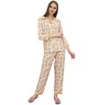 thumbnail image 3 of Bimba Pyjama Vert à Manches Longues pour Femmes avec Chemise, Tenue de Nuit-18, 3 of 6
